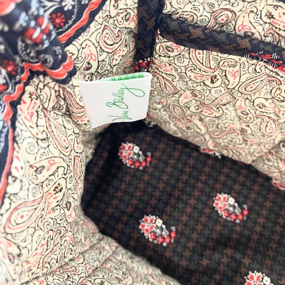 Vera Bradley retired Ditty Houndstooth Tote Bag and Drawstring Bag Monogrammed - Picture 7 of 7